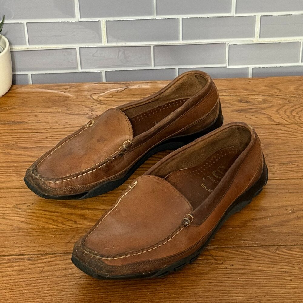 Allen Edmonds Boulder Slip-On Loafers – Men's Size 8.5 D – Brown Leather